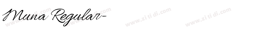 Muna Regular字体转换 Muna Regular字体转换